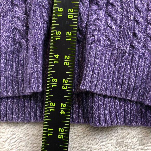 Croft & Barrow Women Sweater Size XL Lot Of Two Cardigan Purple Knit Cozy Lounge - Picture 9 of 15